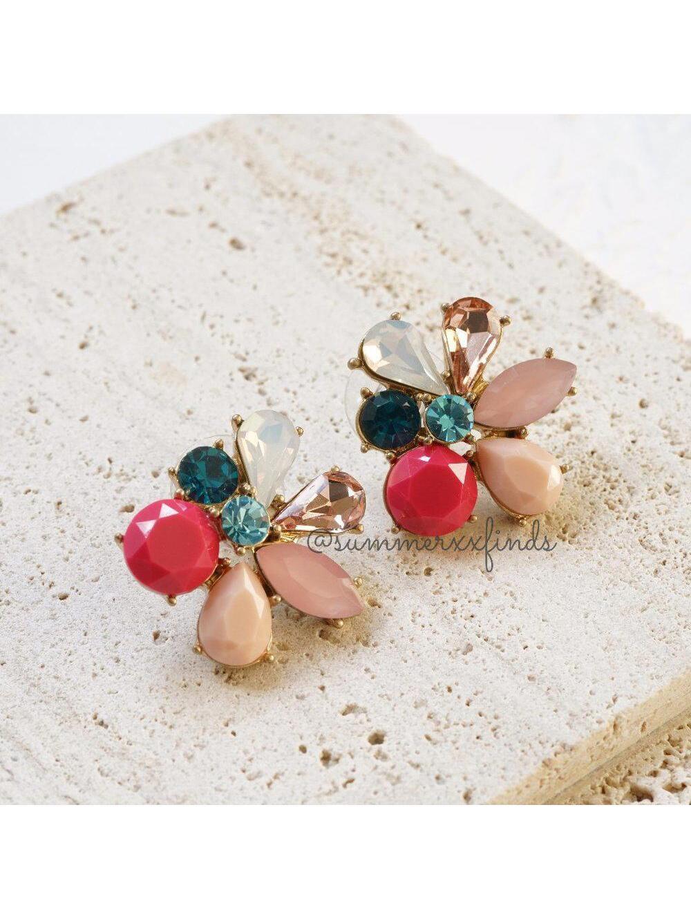 J.Crew Cluster Stone Earrings